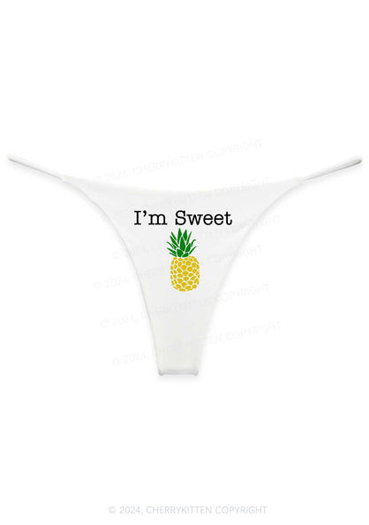 Sweet Pineapple Y2K Bikini String Thong Cherrykitten