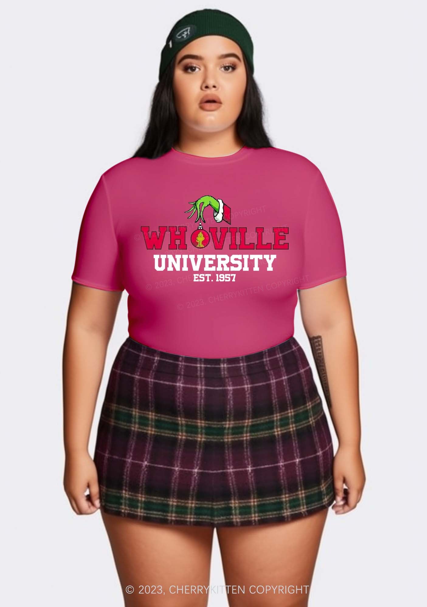 Whoville University EST. 1957 Christmas Baby Tee Cherrykitten