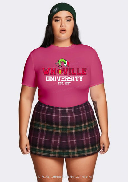 Whoville University EST. 1957 Christmas Baby Tee Cherrykitten