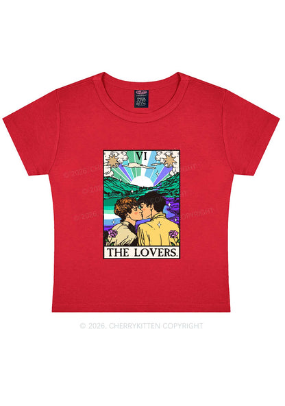 The Gay Lovers Pride Y2K Baby Tee Cherrykitten