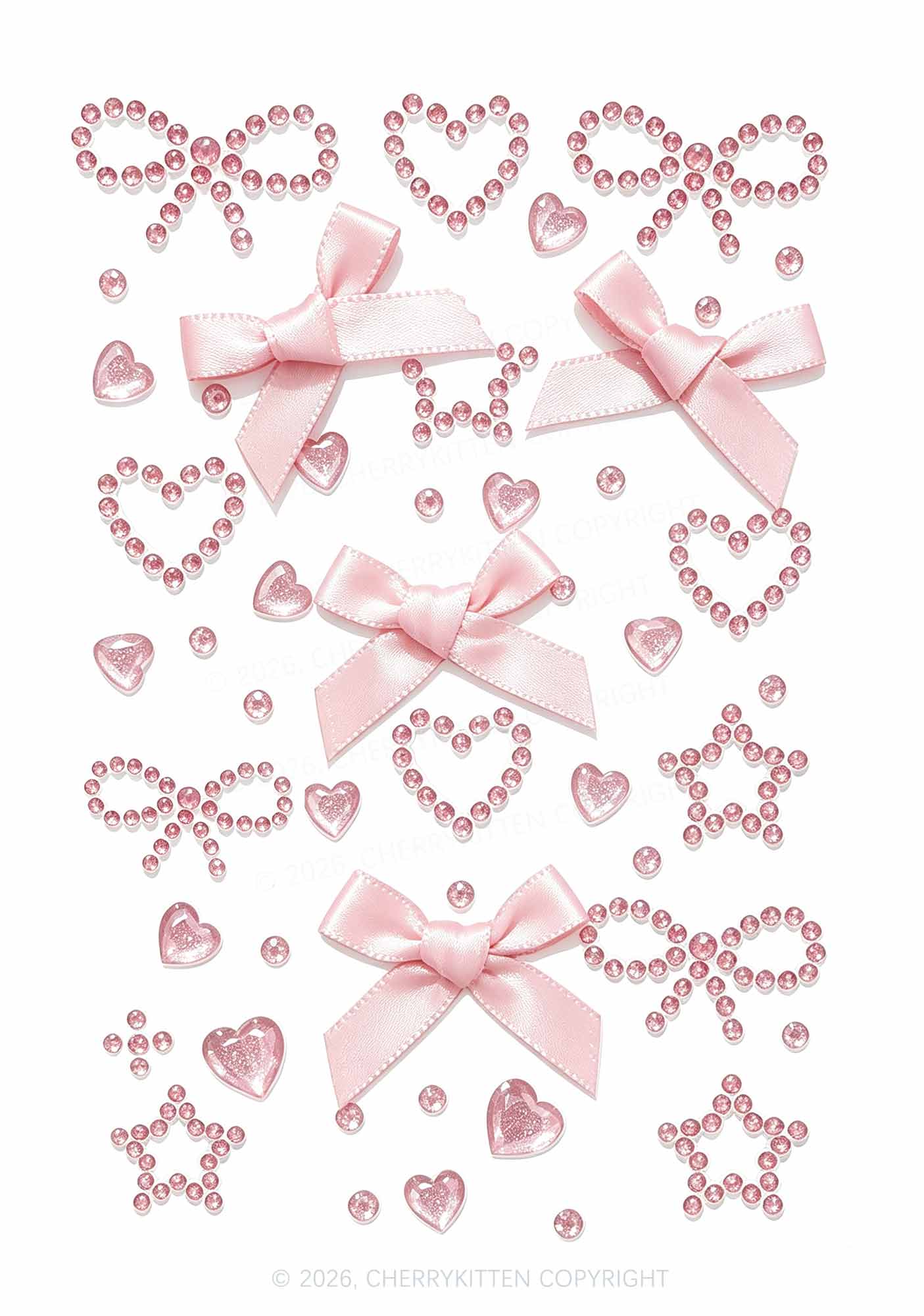 1pc Butterfly Rhinestone Y2K Face Sticker Cherrykitten