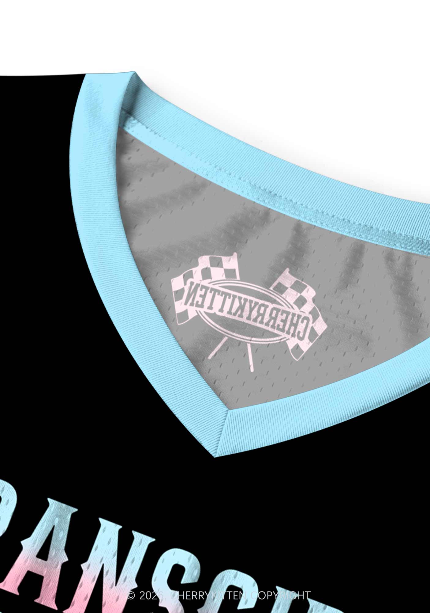 Transgirls Are Hot Flame Pride Y2K Sport Jersey Tank Cherrykitten