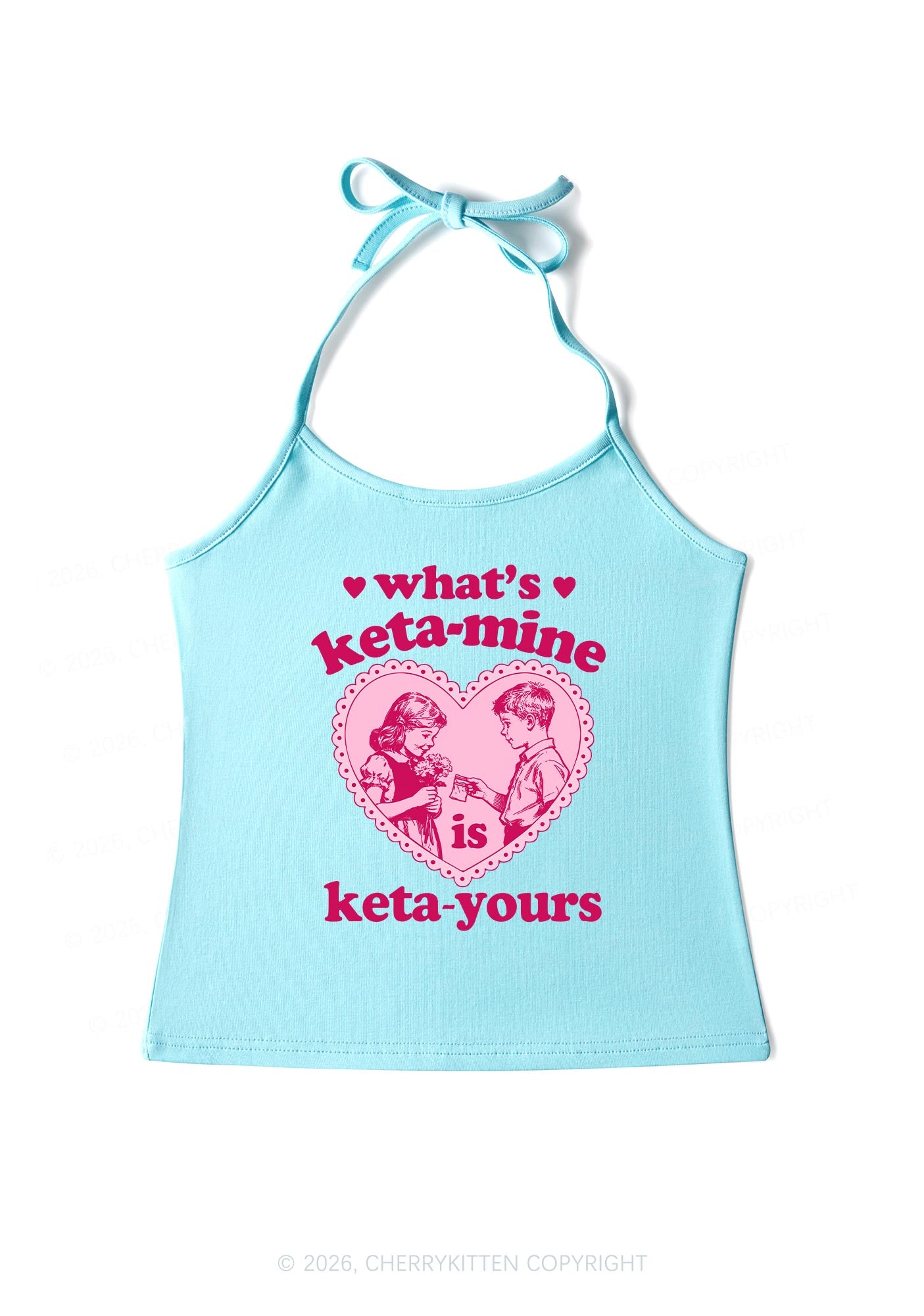 Whats Kxxamine Y2K Halter Neck Cami Cherrykitten