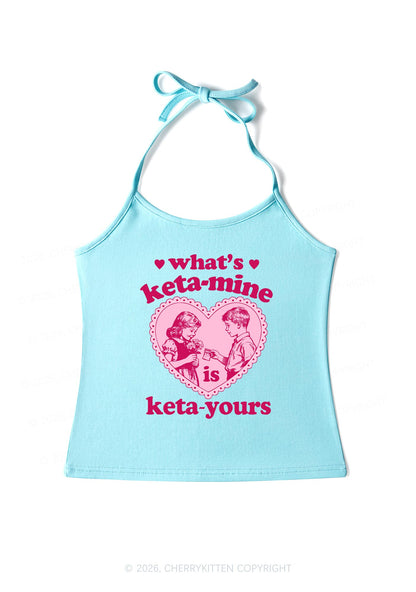Whats Kxxamine Y2K Halter Neck Cami Cherrykitten