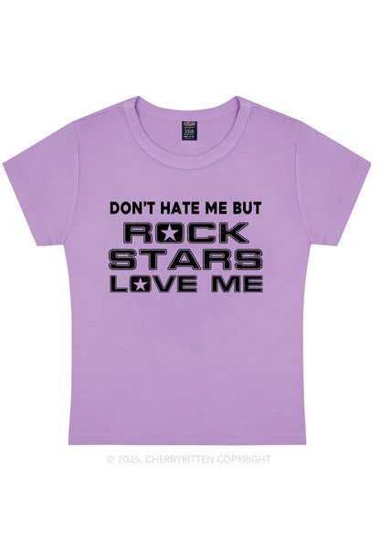 Rock Stars Love Me Y2K Baby Tee Cherrykitten