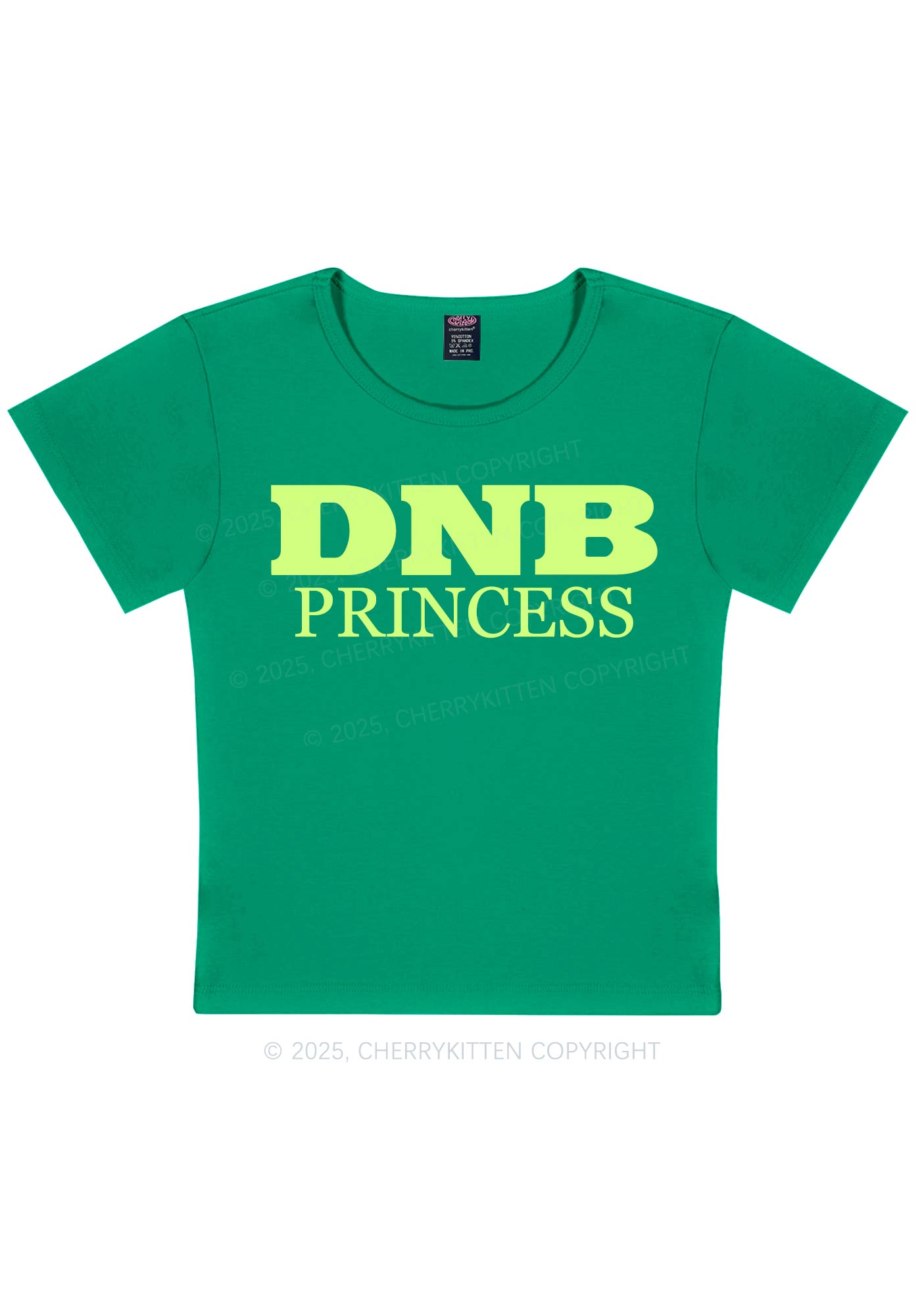 DNB Princess Y2K Baby Tee Cherrykitten