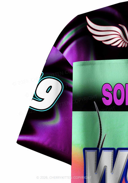 Im Doing Wook Shxt Y2K Crop Sport Jersey Shirts Cherrykitten