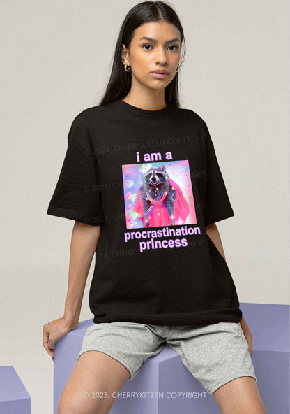 Procrastination Princess Y2K Chunky Shirt Cherrykitten