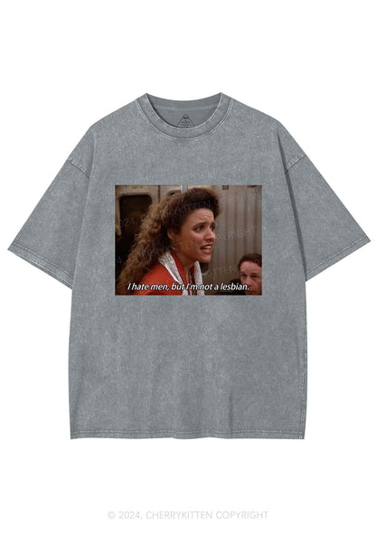 I Hate Men Y2K Washed Tee Cherrykitten