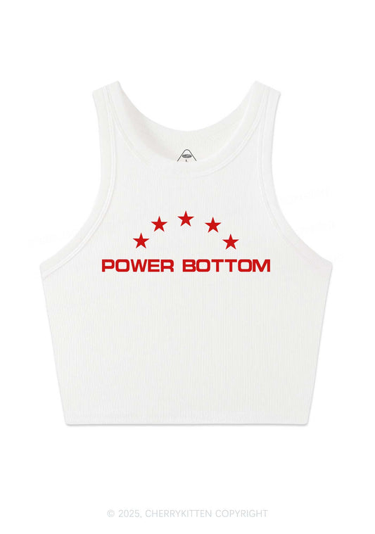 Power Bottom Pride Y2K Crop Tank Top Cherrykitten