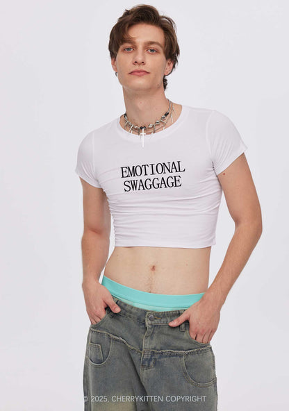 Emotional Swaggage Y2K Baby Tee Cherrykitten