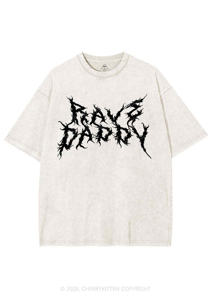 Rave Daddy Y2K Shirts Washed Tee Cherrykitten
