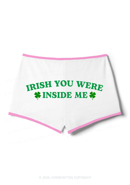 Irish Inside Me St Patricks Y2K Booty Shorts Cherrykitten