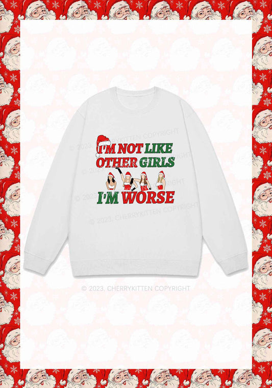 I'm Worse Y2K Sweatshirt Cherrykitten