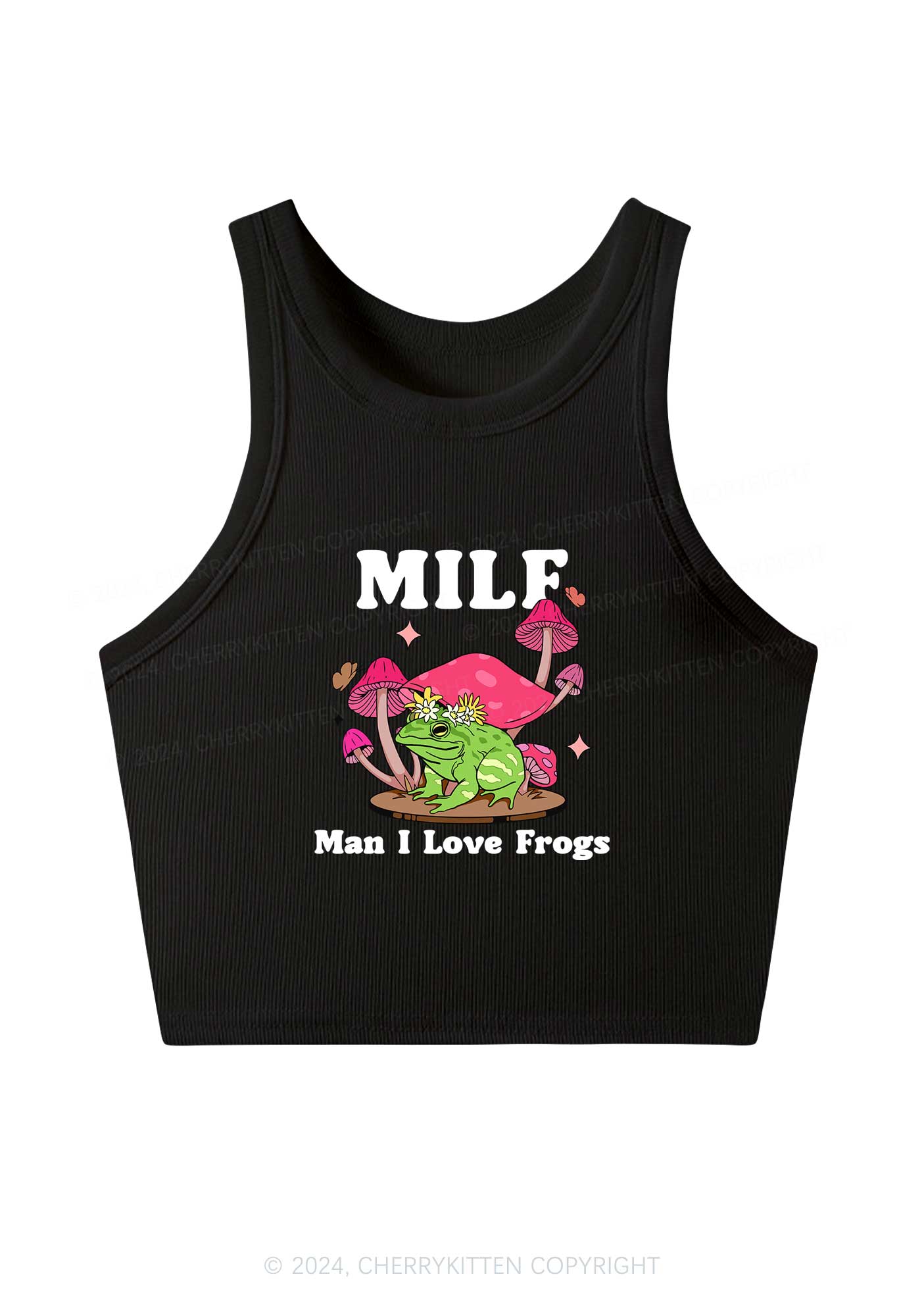 Mxxf Frog Y2K Crop Tank Top Cherrykitten
