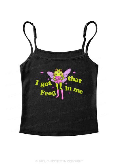 I Got That Frog Y2K Spaghetti Strap Cami Cherrykitten