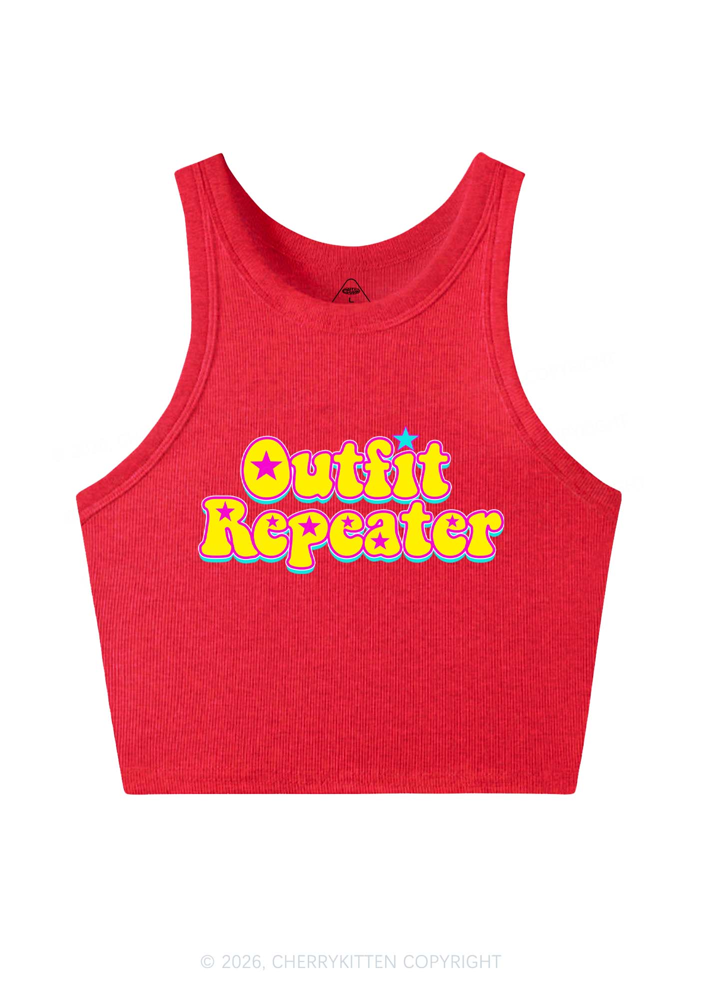 Outfit Repeater Y2K Crop Tank Top Cherrykitten