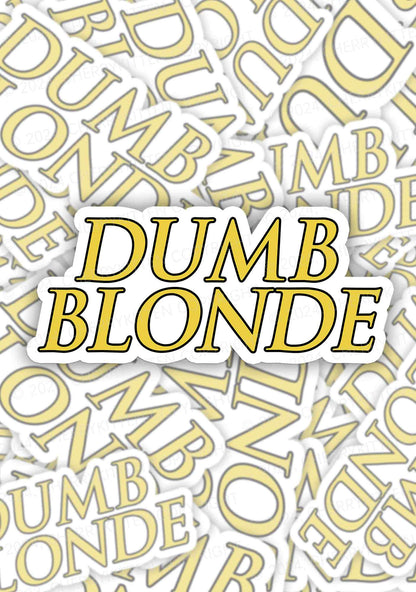 Dumb Blonde 1Pc Y2K Sticker Cherrykitten