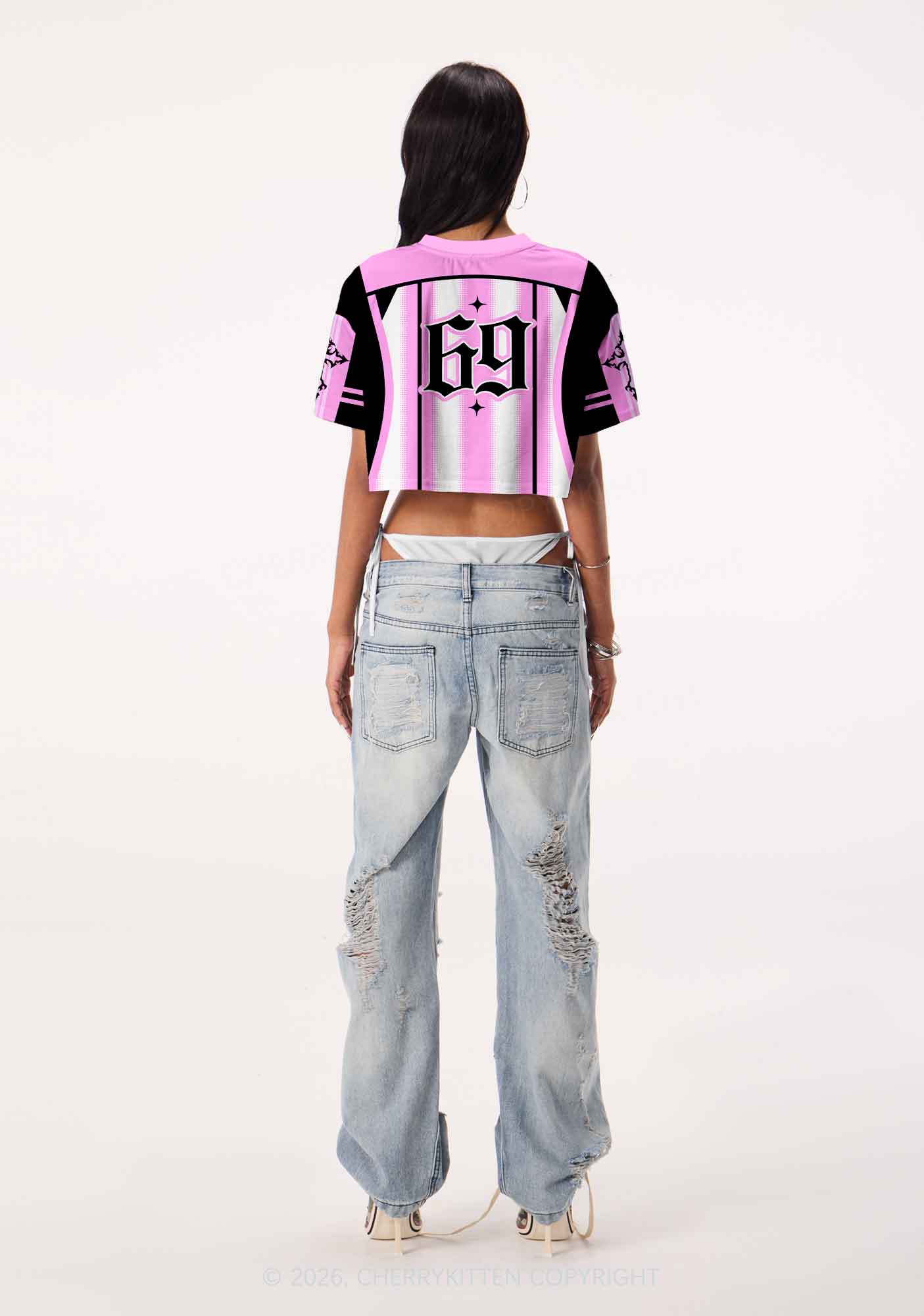 Gods Favorite Femme Pride Y2K Crop Sport Jersey Shirts Cherrykitten