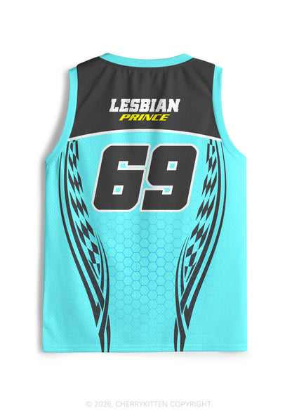 Blue Lesbian Prince Pride Y2K Sport Jersey Tank Cherrykitten