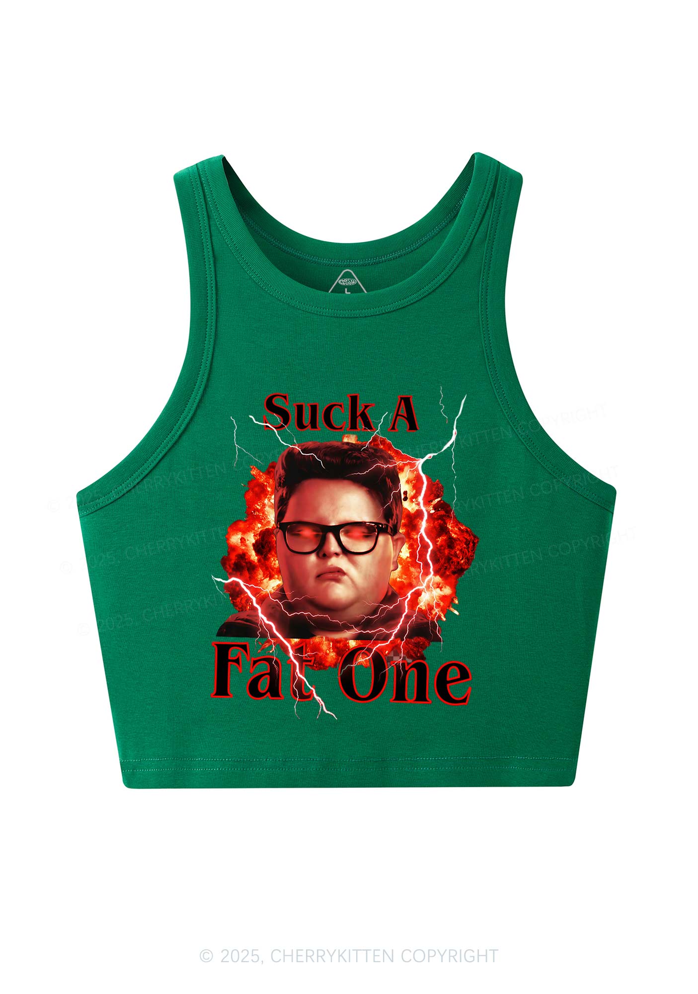 Suck A Fat One Y2K Crop Tank Top Cherrykitten