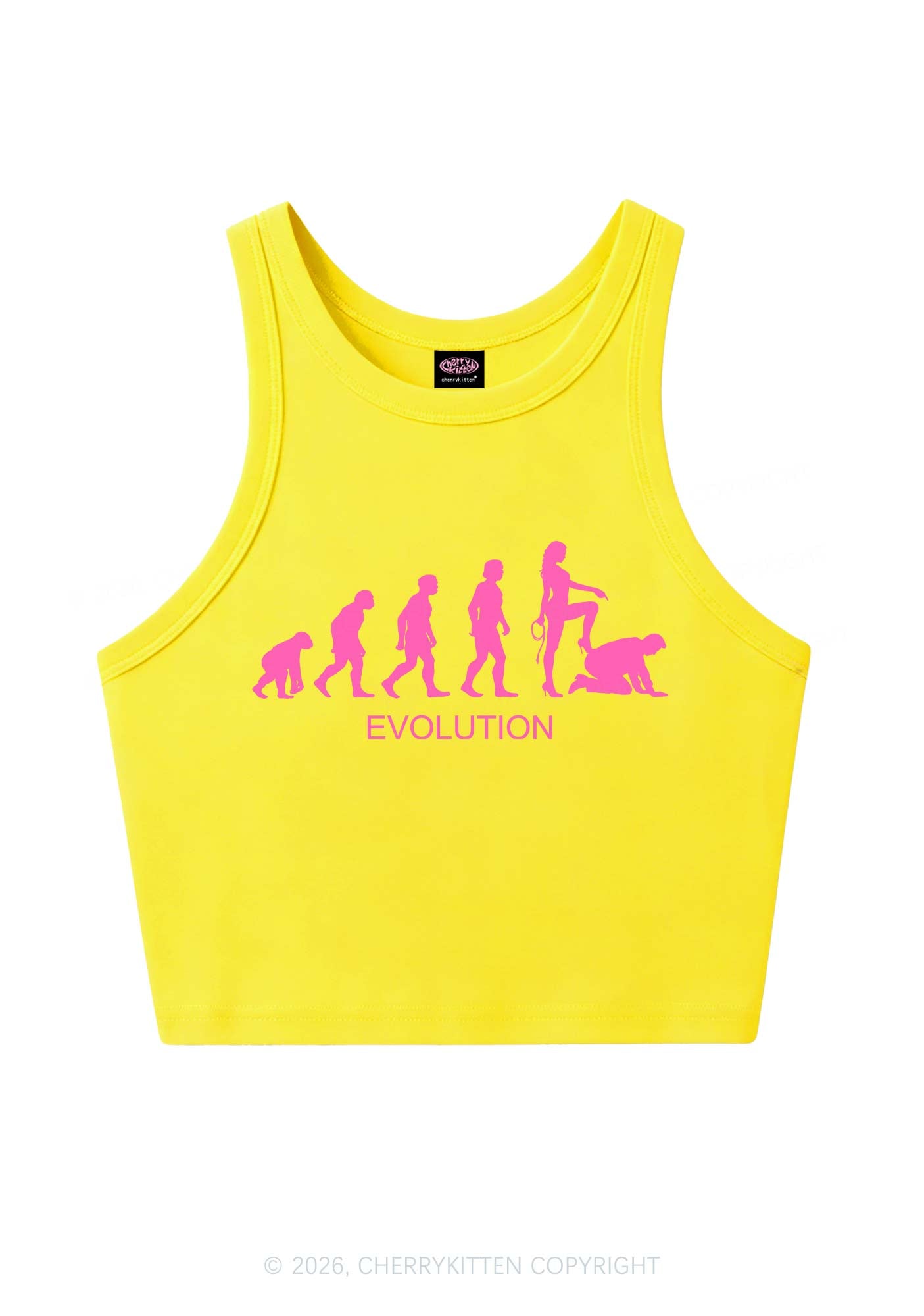 Female Evolution Y2K Crop Tank Top Cherrykitten