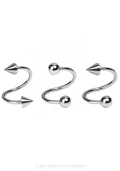 1pc S Shape Lip Ring Y2K Piercing Cherrykitten
