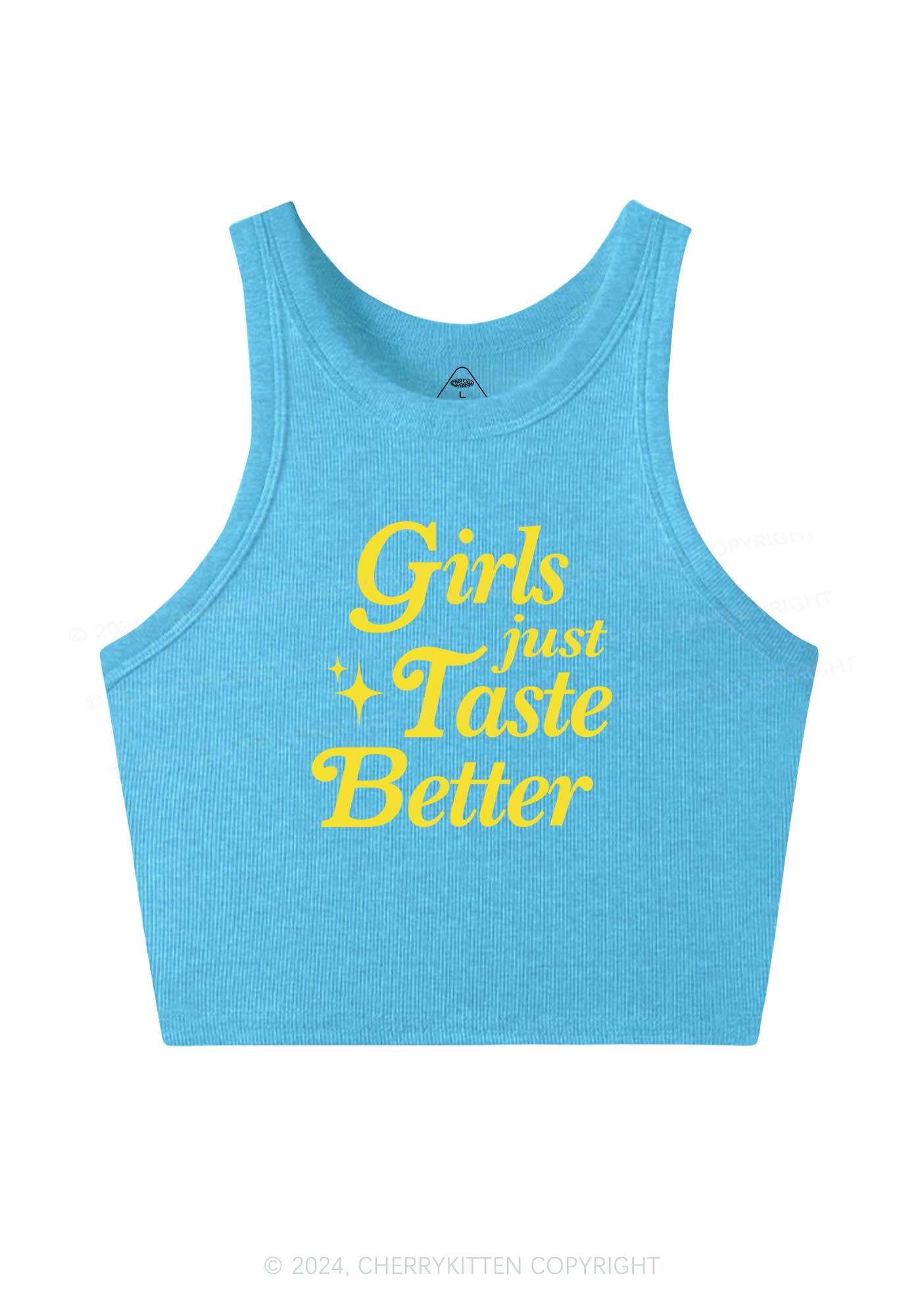 Girls Just Taste Better Y2K Crop Tank Top Cherrykitten