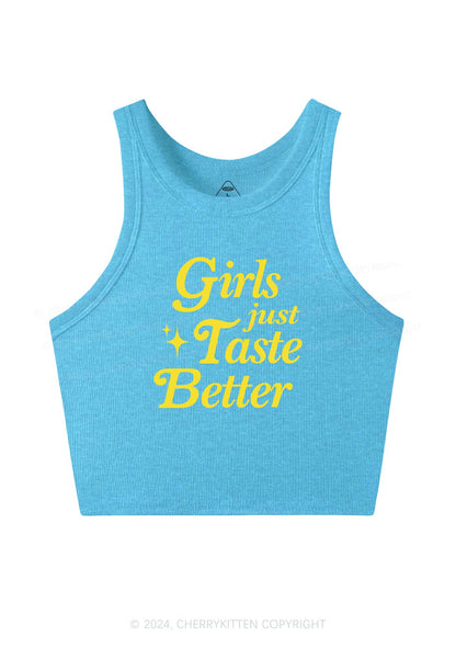 Girls Just Taste Better Y2K Crop Tank Top Cherrykitten