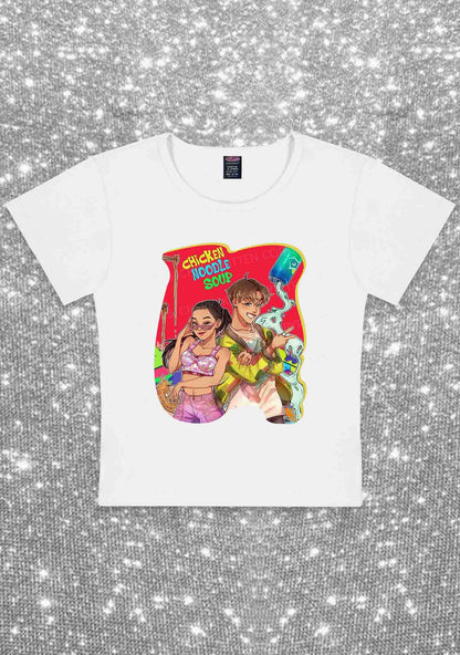 Chicken Noodle Soup Kpop Y2K Baby Tee Cherrykitten