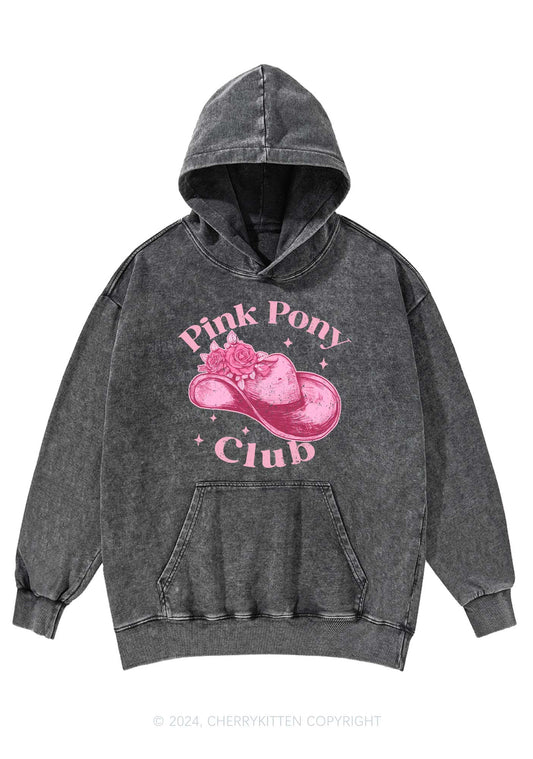 Pink Pony Club Y2K Washed Hoodie Cherrykitten