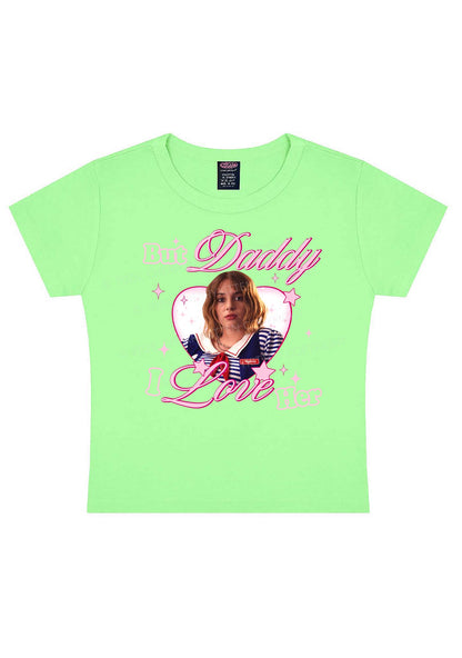 Daddy I Love RB Pride Y2K Baby Tee Cherrykitten