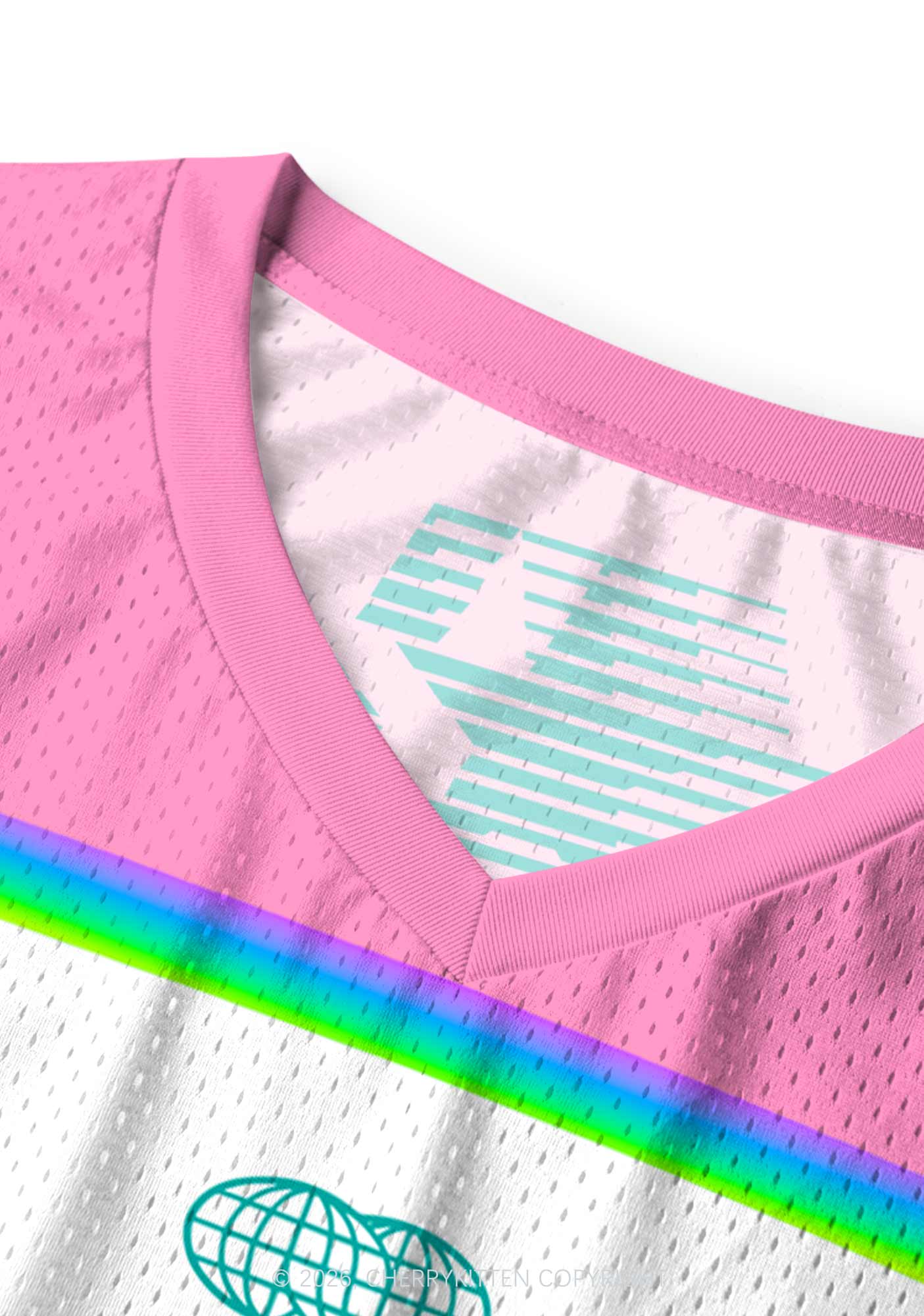 Rainbow Stripe Gods Favorite Fag Pride Y2K Sport Jersey Tank Cherrykitten