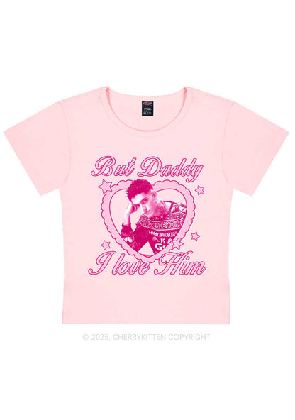 Custom Daddy I love Him Y2K Baby Tee Cherrykitten