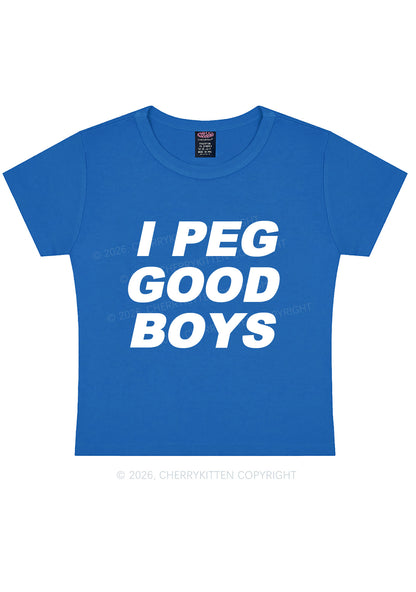I Peg Good Boys Y2K Baby Tee Cherrykitten