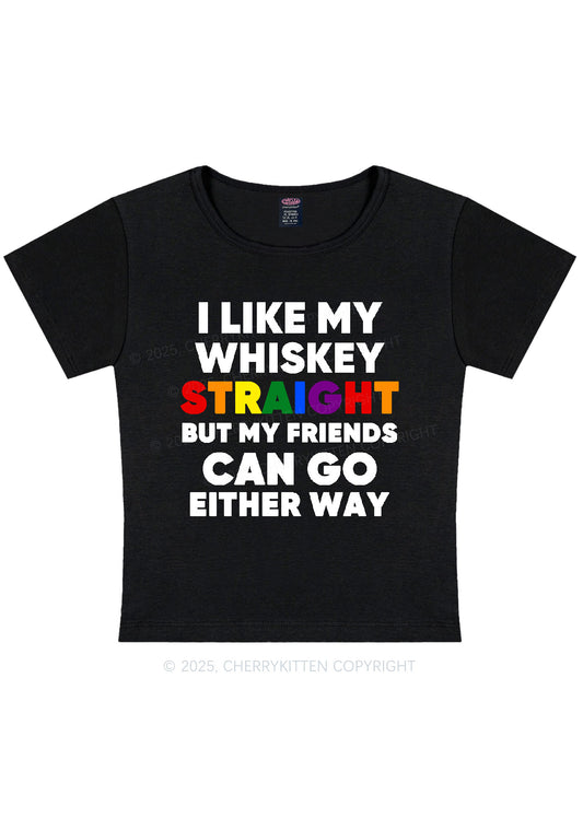 I Like Straight Pride Y2K Baby Tee Cherrykitten
