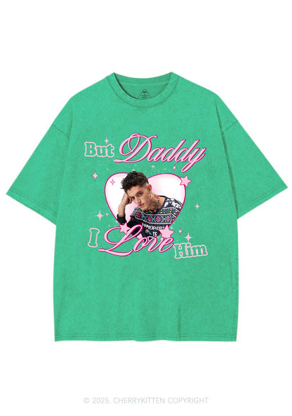 Custom But Daddy I Love Y2K Shirts Washed Tee Cherrykitten