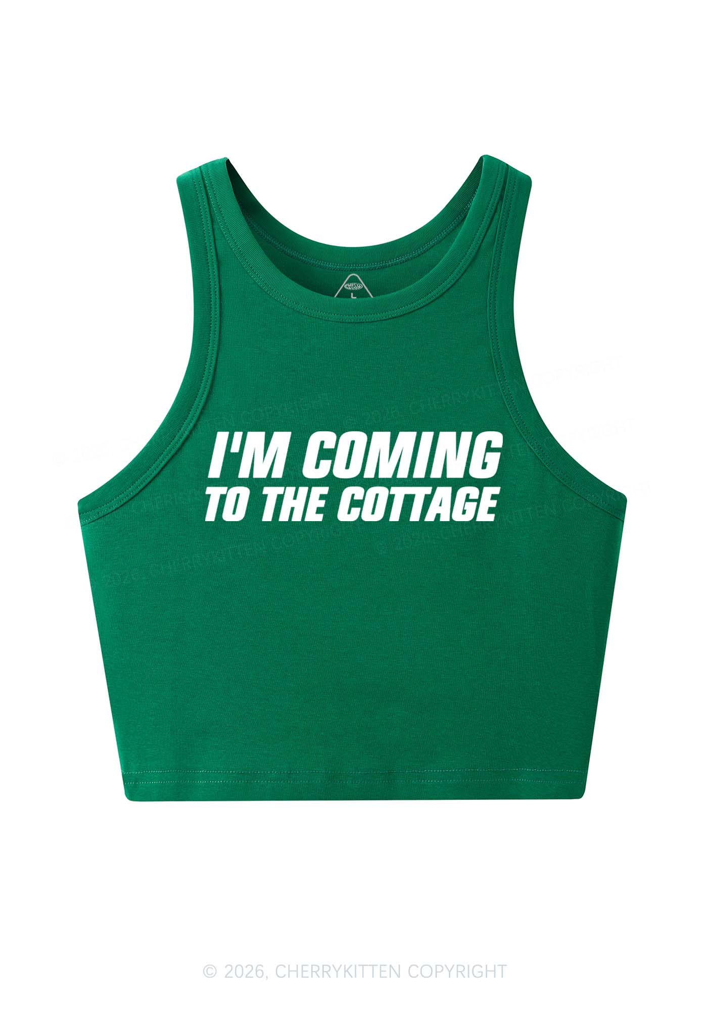 Im Coming To The Cottage HR Y2K Crop Tank Top Cherrykitten