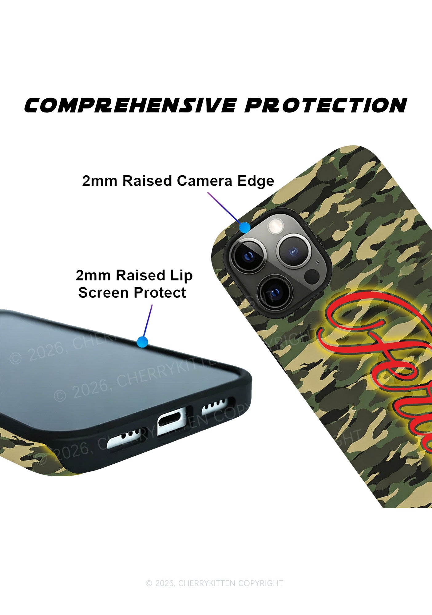 Feral Camo Y2K Phone Case Cherrykitten