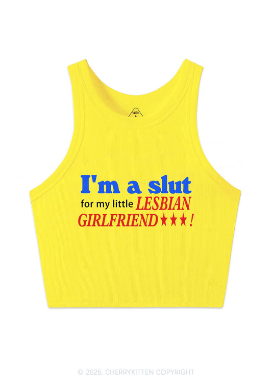 Slxt For Lesbian Girlfriend Pride Y2K Crop Tank Top Cherrykitten