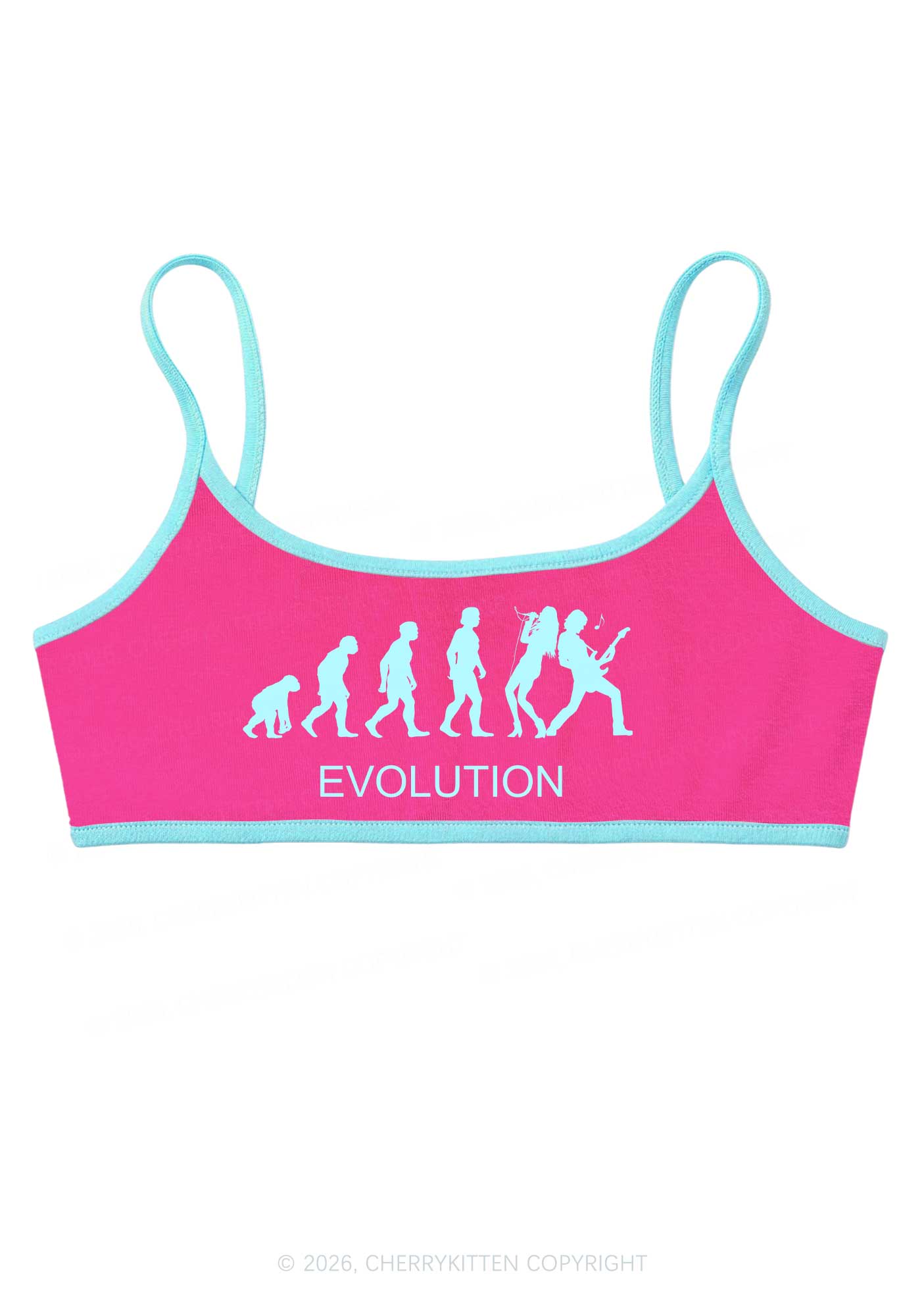 Evolution Rock Band Y2K Super Crop Cami Cherrykitten