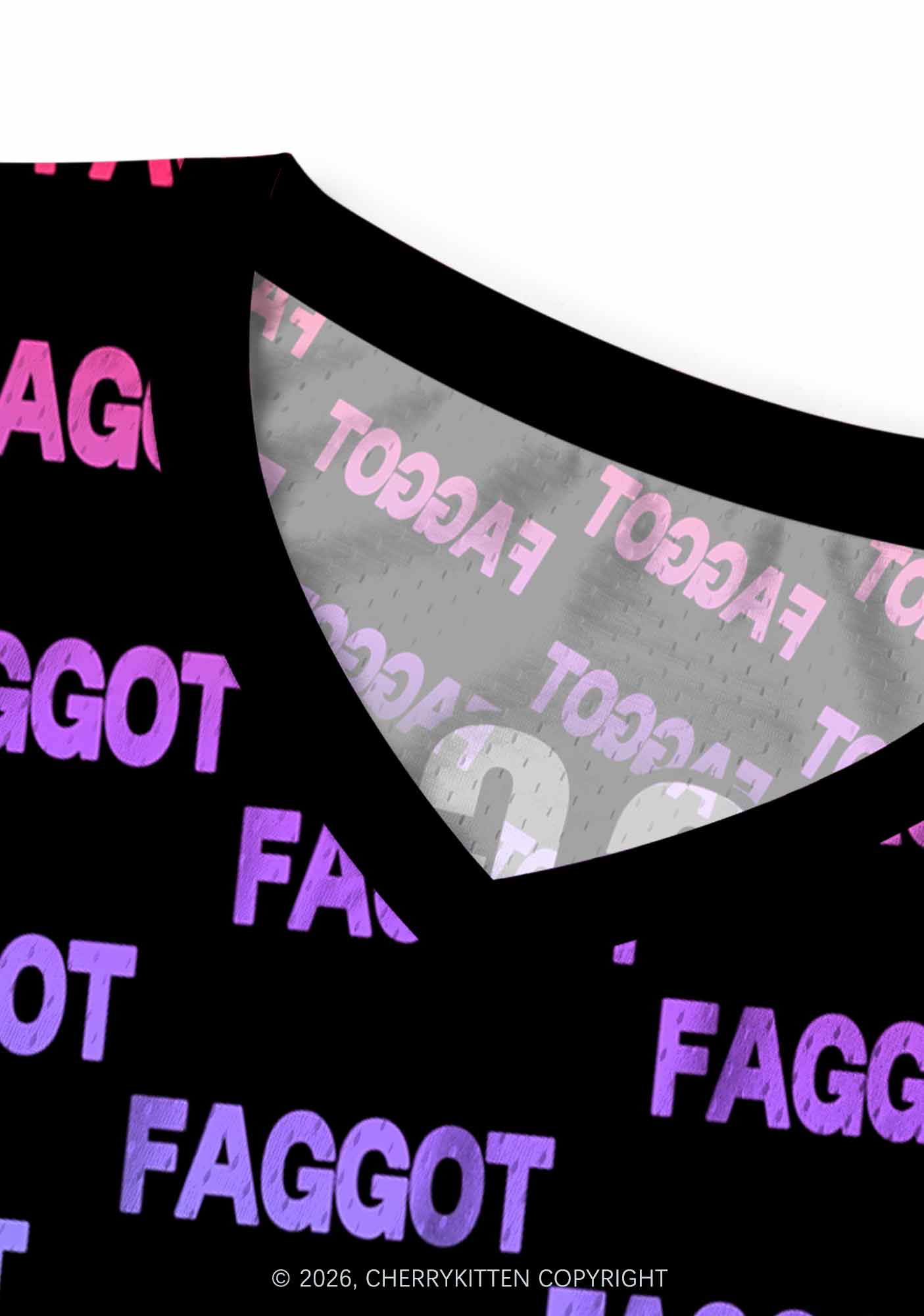 Rainbow Gradient Faggot Pride Y2K Sport Jersey Tank Cherrykitten