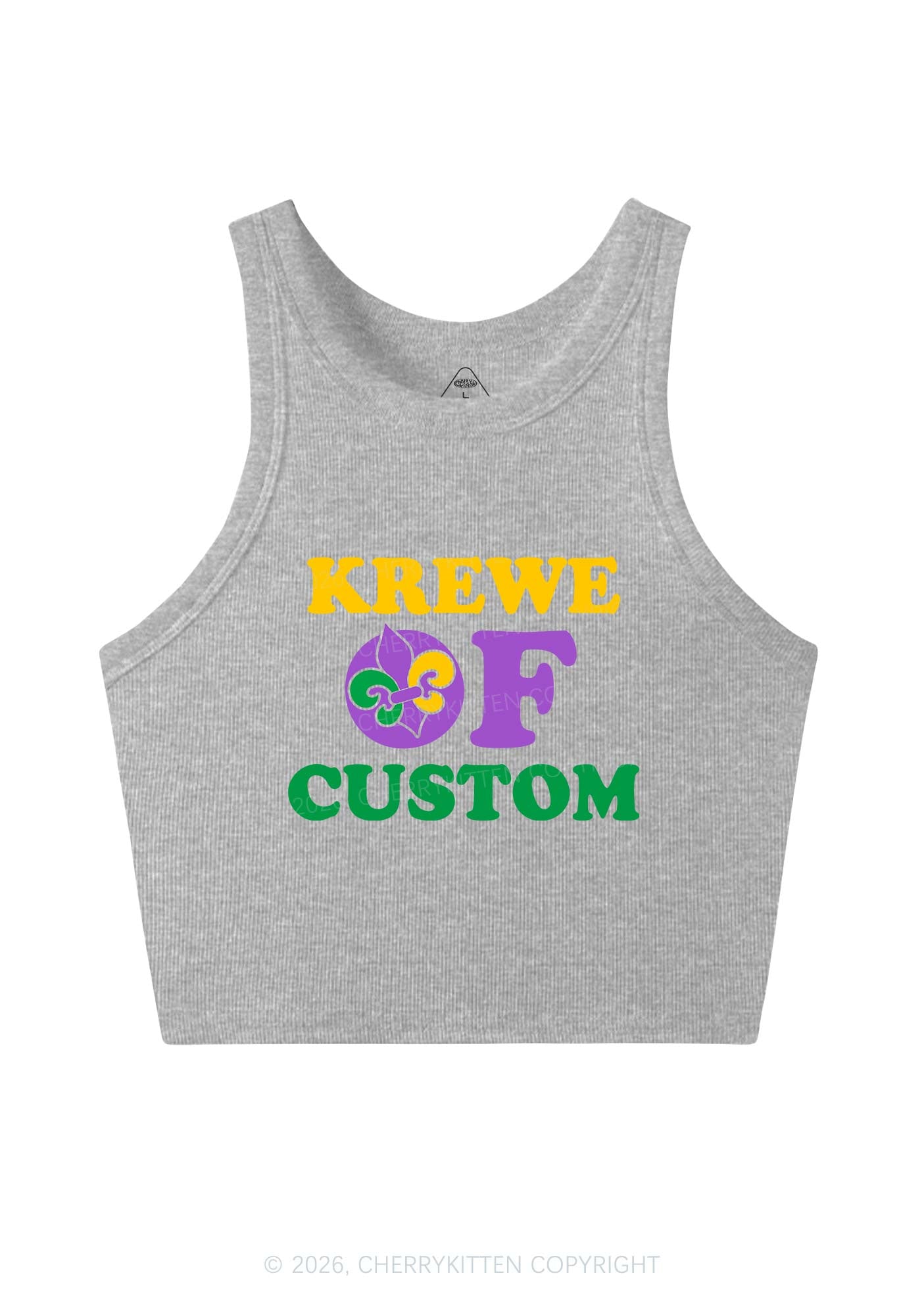 Krewe Of Custom Y2K Crop Tank Top Cherrykitten