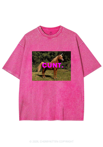 Custom Photo Cxxt Y2K Shirts Washed Tee Cherrykitten