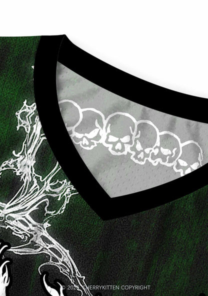Green Gothic Faggot Pride Y2K Sport Jersey Tank Cherrykitten