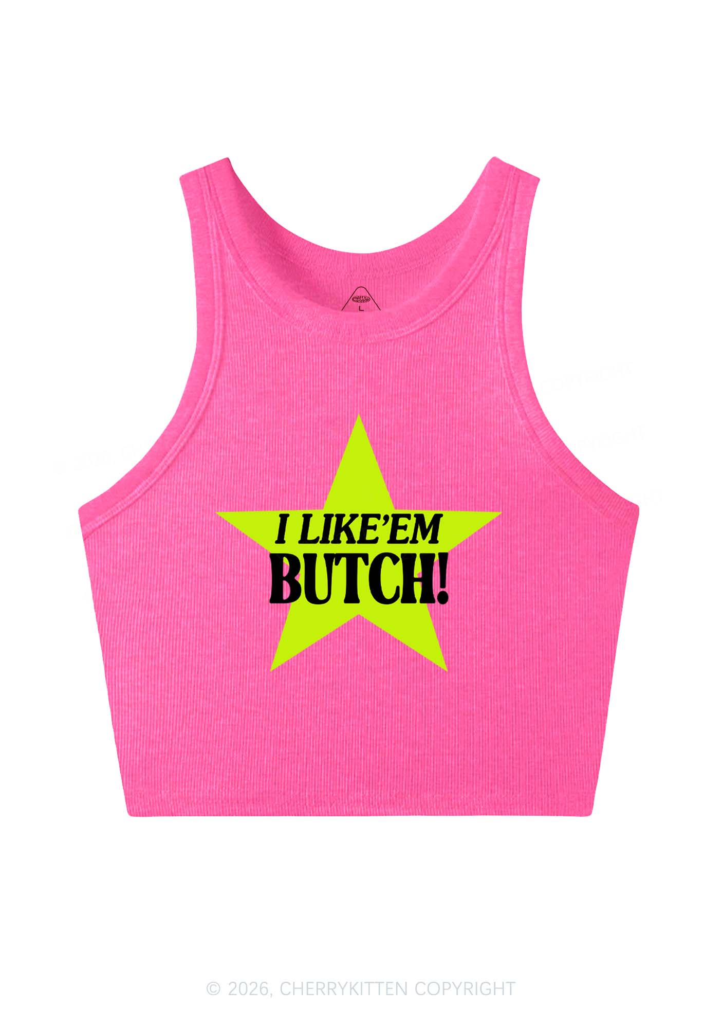 I Like Butch Pride Y2K Crop Tank Top Cherrykitten