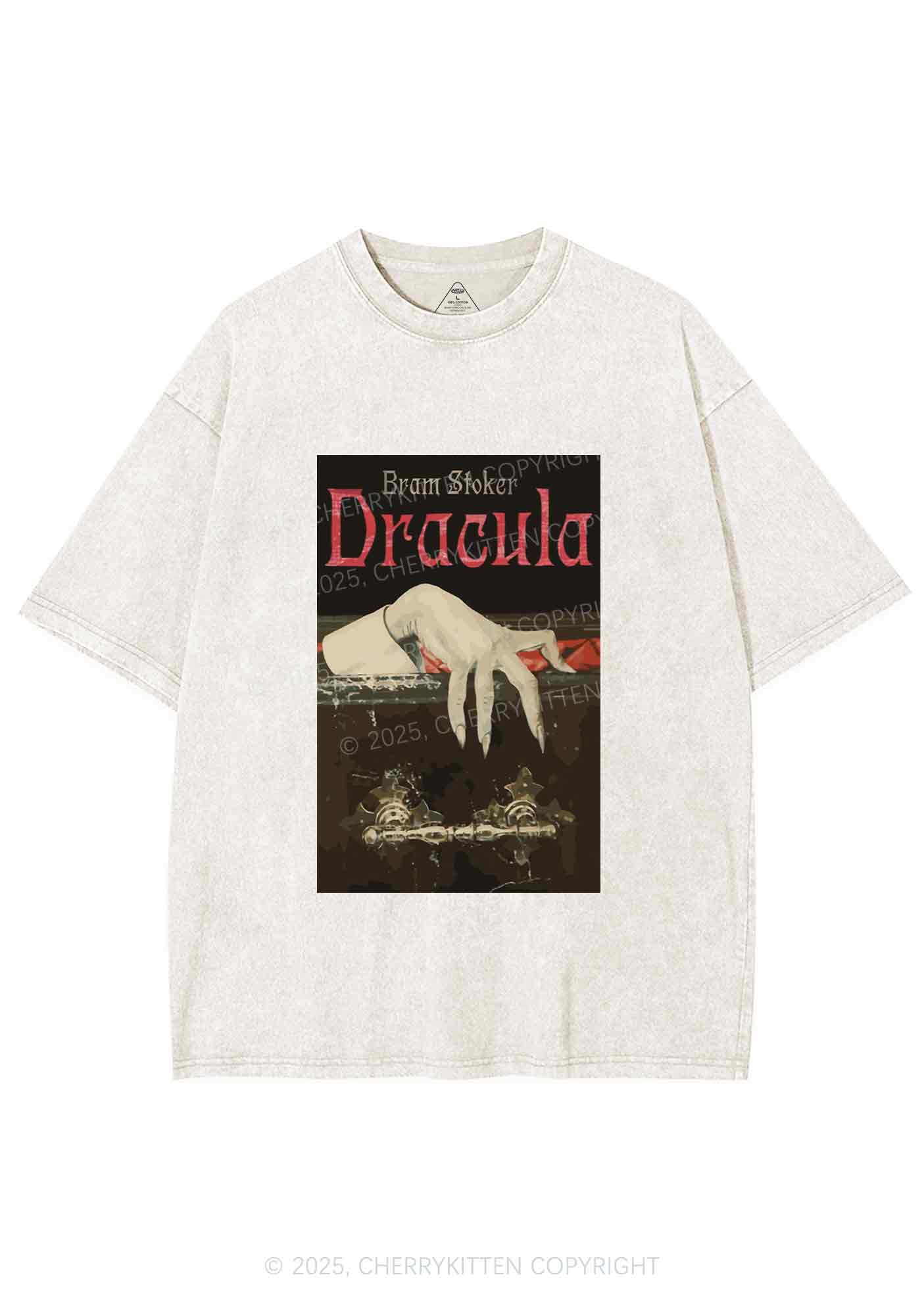 Halloween Creepy Claw Y2K Shirts Washed Tee Cherrykitten