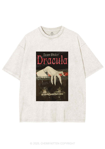 Halloween Creepy Claw Y2K Shirts Washed Tee Cherrykitten