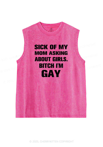 Bxxch Im Gay Pride Y2K Washed Muscle Tank Cherrykitten