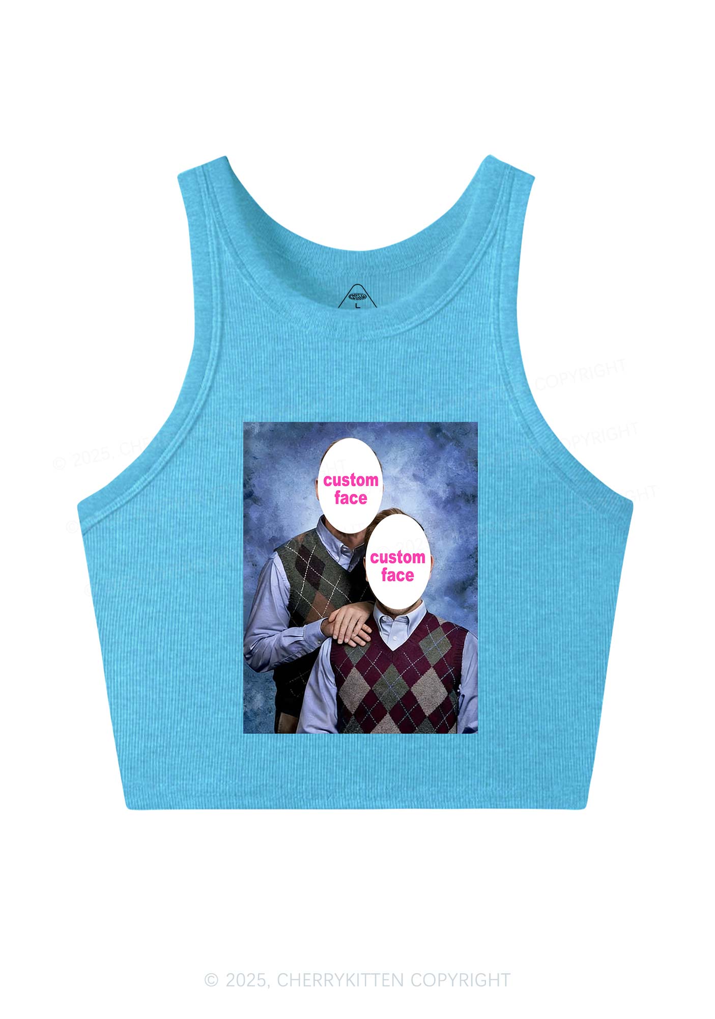Custom Step Brothers Portrait Y2K Crop Tank Top Cherrykitten